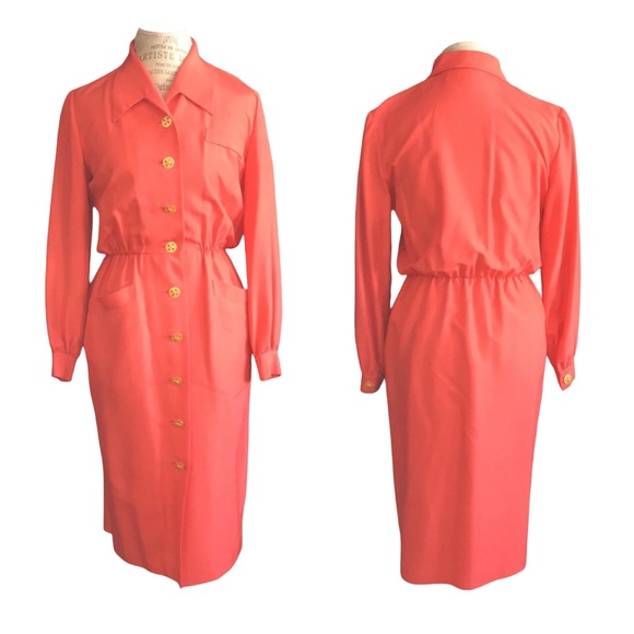 VINTAGE SILK STATEMENT DRESS - Picture 3 of 9